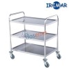 Carro de 3 estantes de acero inoxidable