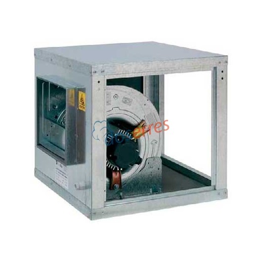 Caja de ventilación para campanas industriales
