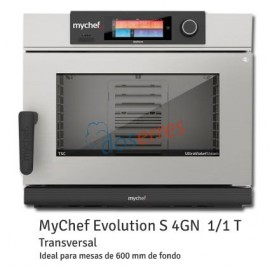 Horno de convección MYCHEF 4 GN 1/1 TRANSVERSAL