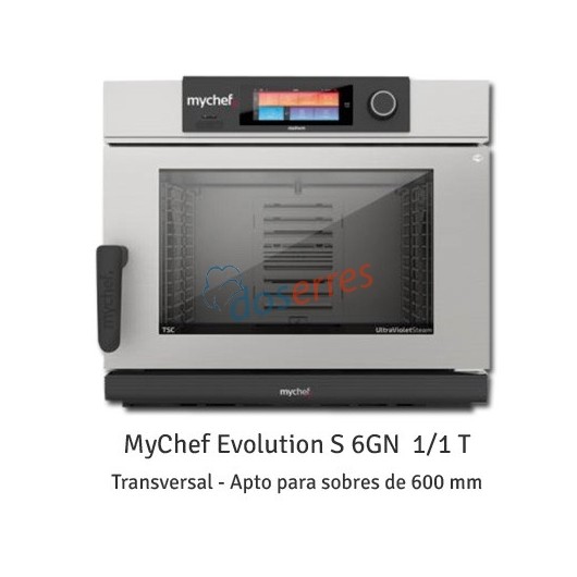 Horno Mychef transversa de 6 gn