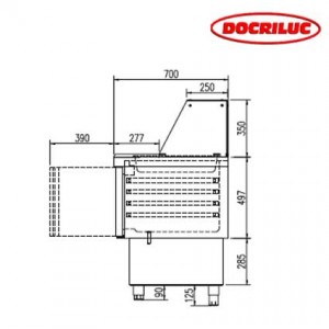 Medidas Mesa fría Fast-food-dmfk-140