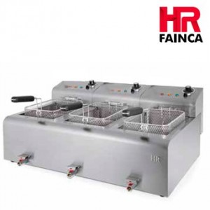 Freidora triple 8+8+8