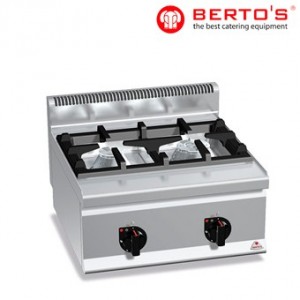 Cocina de 2 fuegos bertos sobremesa