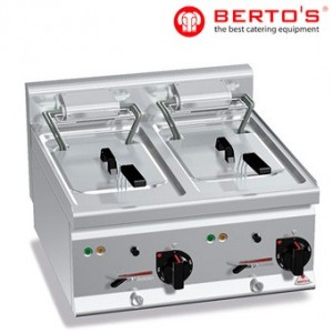 Freidora industrial eléctrica bertos 10+10 litros