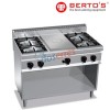 Cocina de 4 fuegos con placa radiante bertos