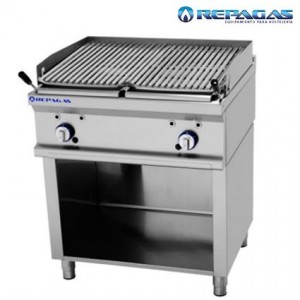 Barbacoa de piedra volcánica ancho 800 y de fondo 900 Repagas