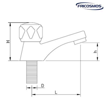 grifo para lavabo 1 agua