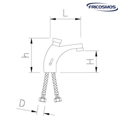 Grifo temporizado de 2 aguas